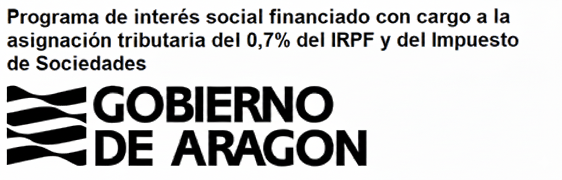 Logo programa de interés social Gobierno de Aragón